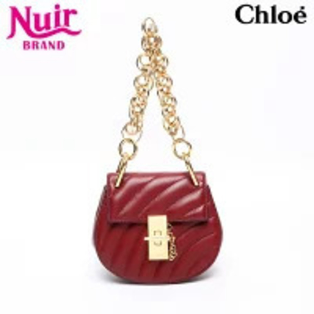 Chloe Drew Quilted Leather Handbag Red